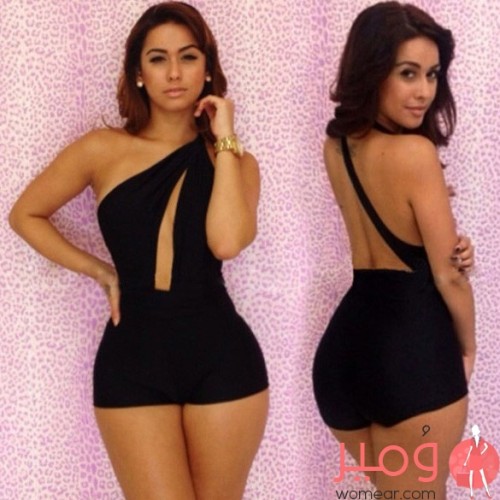  فستان صيفى قصير عاري الأكمام والأكتاف