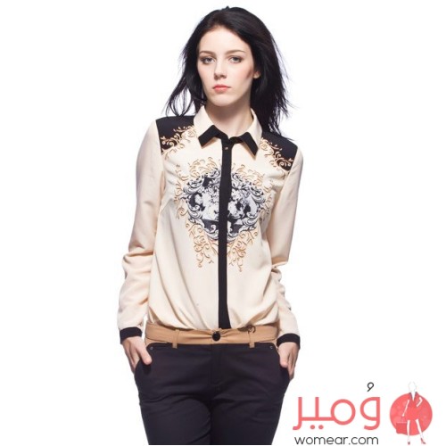 بلوزة نسائية أنيقة ومثيرة أكمام طويلة لمظهر أكثر جاذبية