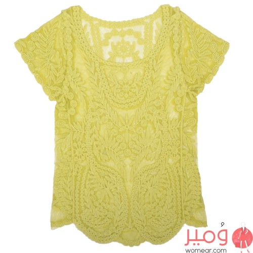 تيشرت صيفى أنيق ومثير أكمام قصيرة 