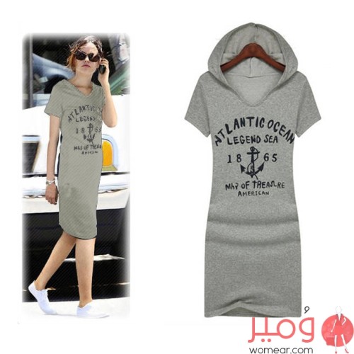 فستان قصير صيفى أنيق وجذاب أكمام قصيرة قصة ضيقة يزيد من ؟أناقتك 