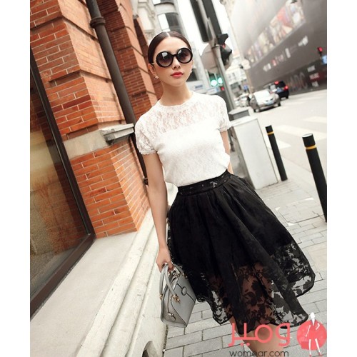 تنورة منقوشة مثيرة تصميم رائع