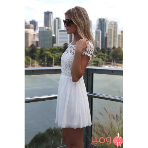 فستان  قصير مثير  عاري من الخلف غاية في الأناقة