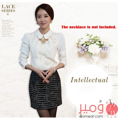 Fashion Women's Chiffon Lace Long Sleeve Shirt Sexy Printed Loose Tops Blouse