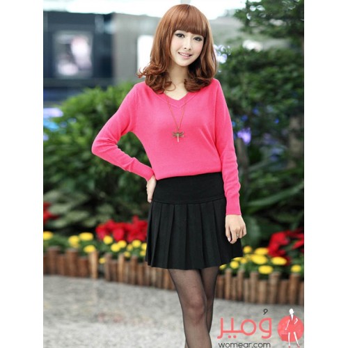 تنورة قصيرة (بكسرات) أنيقة ومثيرة 