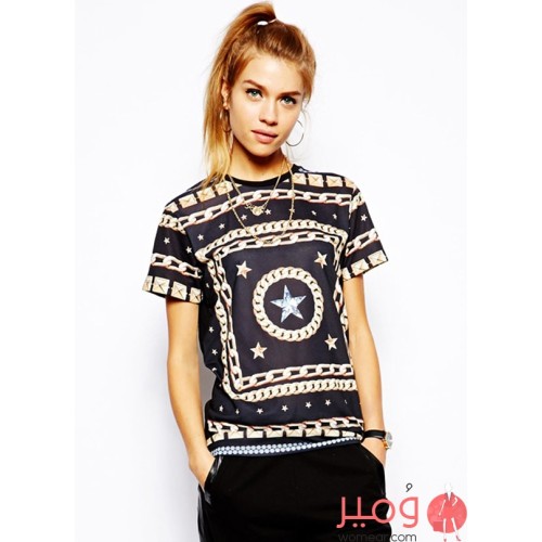 بلوزة شيفون كاجوال صيفية 