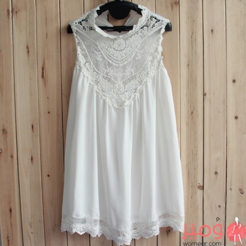 أفرول فستان قصير مناسب للحفلات  