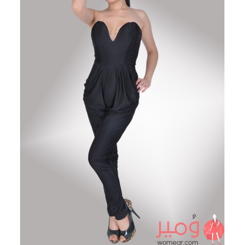 أفرول برقبة مثلثة بلا حمالات 