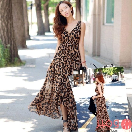 فستان أنيق مصنوع الشيفون 