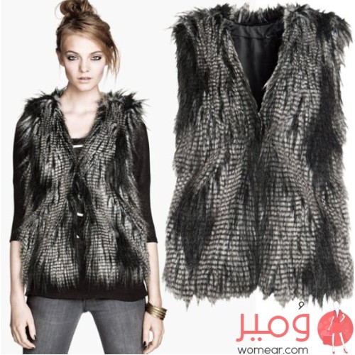 معطف قصير بلا أكمام   