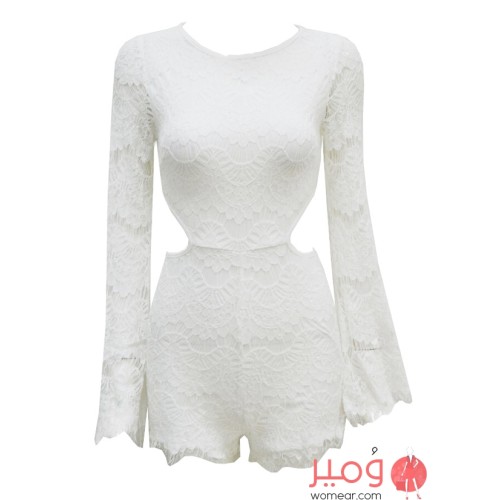 فستان أنيق يزيد من جمالك أكمام طويلة  وفتحة من الخلف