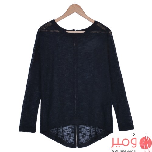 بلوفر أكمام طويلة بسحاب