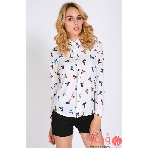 بلوزة خريفية كم طويل