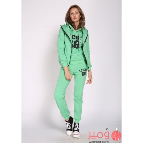 طقم (تيشرت +بنطال +جاكيت) أنيق وجذاب أكمام طويلة 