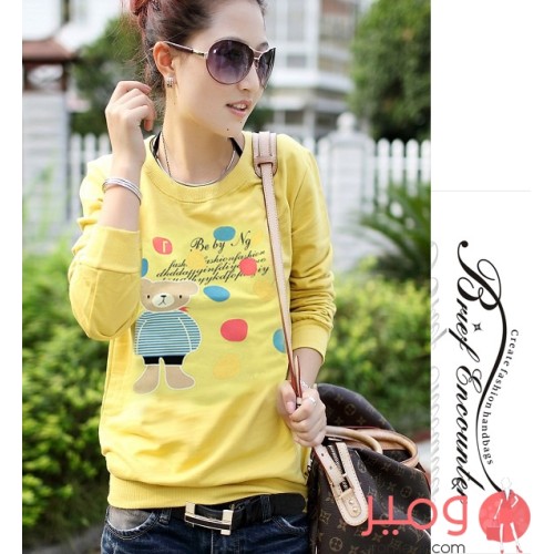 بلوزة جميلة بطباعة رسومات