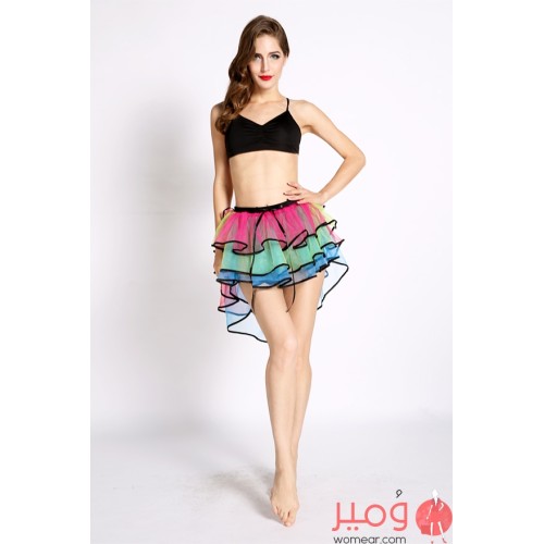 تنورة قصيرة عدة طبقات