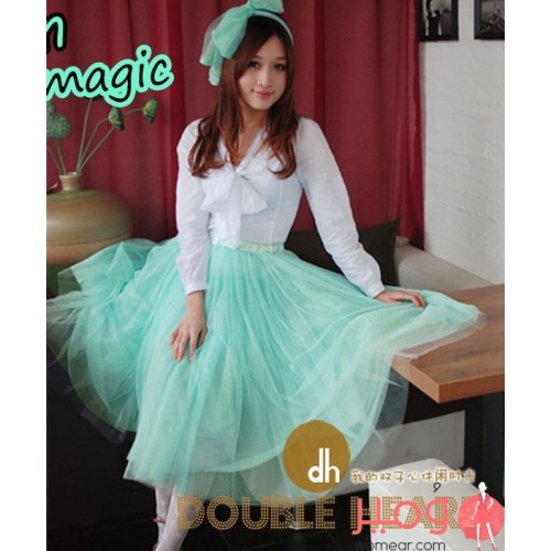 تنورة واسعة وأنيقة(شيفون)وجذابة