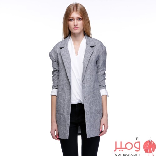 جاكيت نسائى أنيق ومثير أكمام طويلة يعطيكى مظهر أكثر جمال 