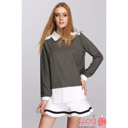 بلوزة نسائية  أنيقة ومثيرة أكمام طويلة