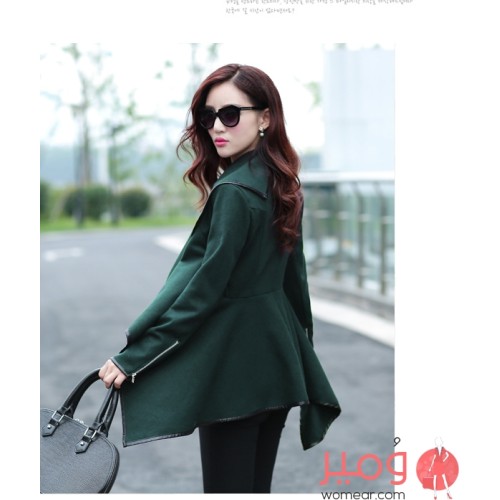 معطف أنيق وجذاب أكمام طويلة يمنحكى مظهر أكثر جاذبية 