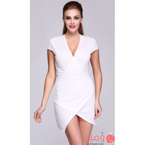 فستان أكمام قصيرة جميل 