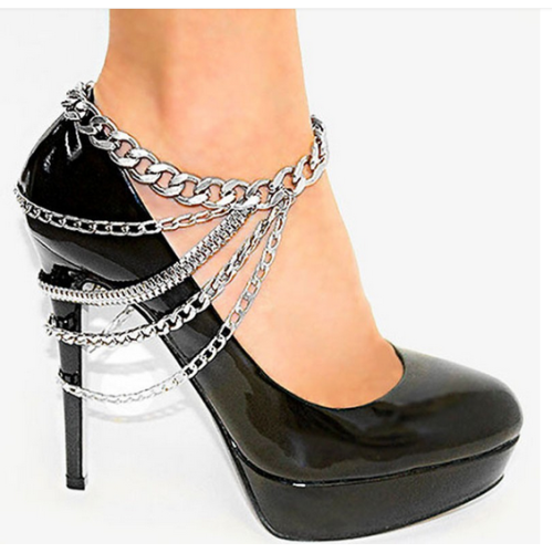 قلادة عدة طبقات لكاحل القدم