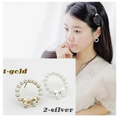 أقراط دبوسية بشكل دائرى 