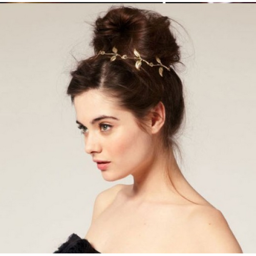 إكسسوار للشعر بشكل ورق الزيتون