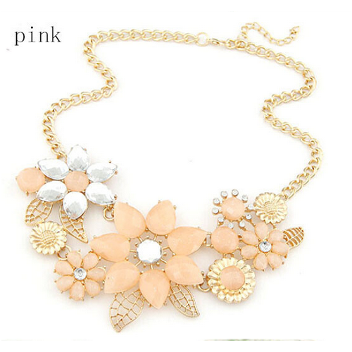 عقد بقلادة شكل الزهور 