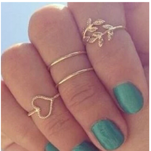 طقم خواتم 4 قطع   