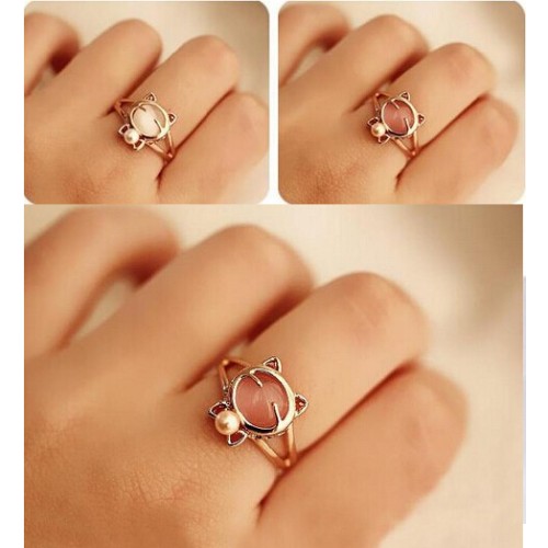 خاتم بشكل قطة 