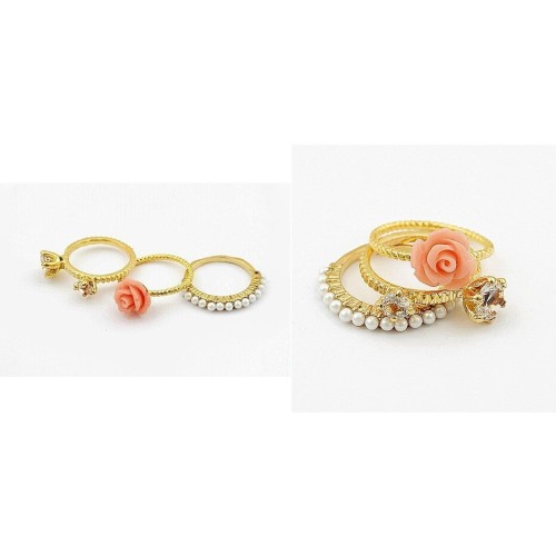 خاتم من 3 قطع جميل