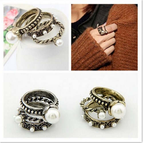 طقم ثلاثة خواتم مميزة